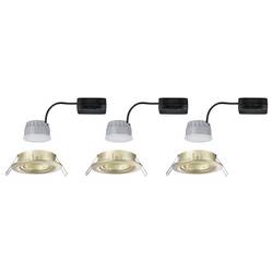 Paulmann 92406 Nova Coin LED vestavné svítidlo, LED, 6 W, zlatá (matná), sada 3 ks