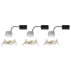 Paulmann 92407 Nova Coin LED vestavné svítidlo, LED, 6 W, zlatá (matná), sada 3 ks