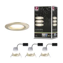 Paulmann 92407 Nova Coin LED vestavné svítidlo, LED, 6 W, zlatá (matná), sada 3 ks