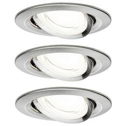 Paulmann 92456 Nova Coin LED vestavné svítidlo, LED, 2.8 W, železo (kartáčované), sada 3 ks