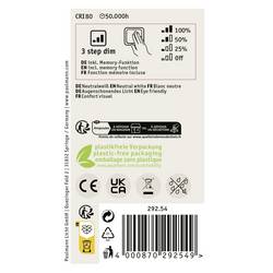 Paulmann 29254 LED Energetická třída (EEK2021) B (A - G) E27 klasická žárovka 4.3 W neutrální bílá (Ø x v) 60 mm x 105 mm 1 ks