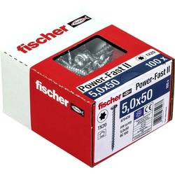 Fischer 670439 Power-Fast II šrouby do dřevotřísky 5 mm 50 mm T profil ocel galvanizováno zinkem 100 ks