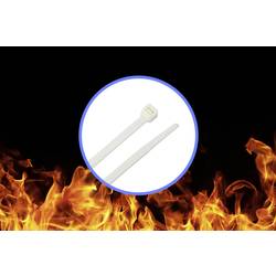 TRU COMPONENTS TC-12533336 stahovací pásky 300 mm 4.8 mm bílá Ohnivzdorný 100 ks