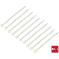 TRU COMPONENTS TC-12533312 stahovací pásky 280 mm 12.7 mm přírodní bílá HVAC 100 ks