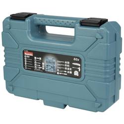 Makita E-15095 60dílná sada bitů a vrtáků kov, kámen, beton, dřevo, zdivo 3 mm, 4 mm, 5 mm, 6 mm, 8 mm, 16 mm, 22 mm