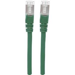 Intellinet 740906 RJ45 síťové kabely, propojovací kabely CAT 6A S/FTP 3.00 m zelená fóliové stínění, stínění pletivem, stíněný, bez halogenů 1 ks