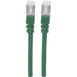 Intellinet 741026 RJ45 síťové kabely, propojovací kabely CAT 6A S/FTP 7.50 m zelená fóliové stínění, stínění pletivem, stíněný, bez halogenů 1 ks