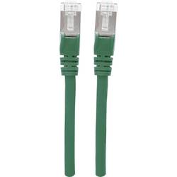 Intellinet 741071 RJ45 síťové kabely, propojovací kabely CAT 6A S/FTP 10.00 m zelená fóliové stínění, stínění pletivem, stíněný, bez halogenů 1 ks