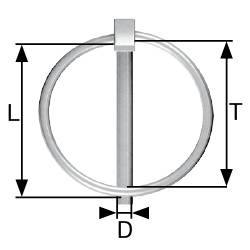 dörner + helmer Skládací pilka 6 mm 40 mm Galvanicky pozinkovaná ocel 10 ks