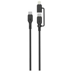 GP USB kabel USB-C®, Apple Lightning konektor 1.50 m černá GPCBCXBPBKUSB964