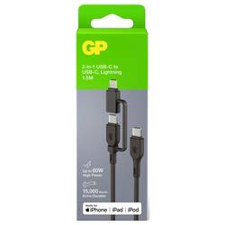 GP USB kabel USB-C®, Apple Lightning konektor 1.50 m černá GPCBCXBPBKUSB964