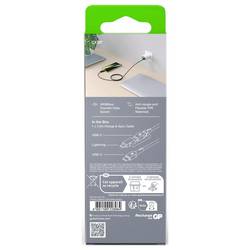 GP USB kabel USB-C®, Apple Lightning konektor 1.50 m černá GPCBCXBPBKUSB964