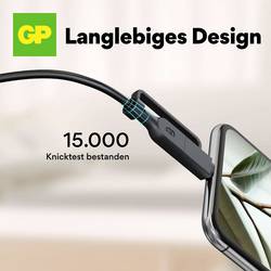 GP USB kabel USB-C®, Apple Lightning konektor 1.50 m černá GPCBCXBPBKUSB964