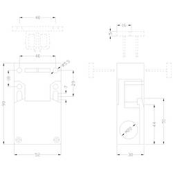 Siemens 3SE22430XX40 3SE2243-0XX40 bezpečnostní polohový spínač 4 A samostatný pohon IP67 1 ks