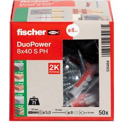 Fischer 535464 DUOPOWER 8x40 S PH LD 2komponentní hmoždinka 40 mm 8 mm 50 ks