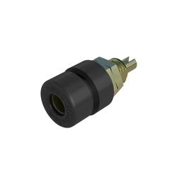 Hirschmann Test & Measurement BIL 30 Au schwarz / black zdířka pro banánek zásuvka, vestavná vertikální Ø pin: 4 mm černá 1 ks Piece