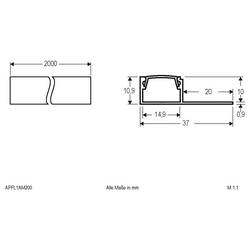EVN APFL1AM200 EVN Lichttechnik hliník (d x š) 2000 mm x 37.00 mm 1 ks