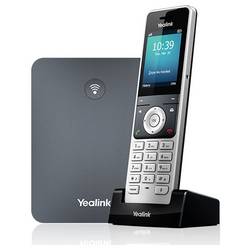 Yealink W76P DECT System (W70 Basis + W5) bezdrátový VoIP telefon handsfree, kompatibilní s naslouchadly barevný displej šedá