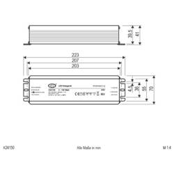 EVN K24150 napájecí zdroj pro LED konstantní napětí 150 W 24 V/DC schválení nábytku , outdoorový , PFC spínací obvod , bez možnosti stmívání, ochrana proti