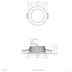EVN L4408130125 L4408130125 LED vestavné svítidlo, LED, pevně vestavěné LED, 8 W, chrom
