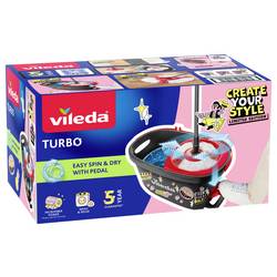 Vileda 183681 Vileda TURBO MY STYLE Box - Cleaning Lovers Kompletní sada mopu antracitová, červená 1 ks