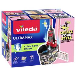 Vileda 183751 Vileda ULTRAMAX MY STYLE Box - Cleaning Lovers Sada na stěrku antracitová, červená 1 ks