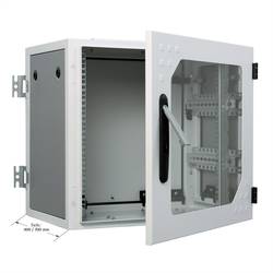 Apranet 19 nástěnná rozváděcí skříň (š x v x h) 950 x 600 x 400 mm 19 U šedobílá (RAL 7035)