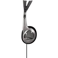 Hama sluchátka otevřená (On Ear) kabelová stereo stříbrná