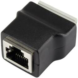TRU COMPONENTS 1243970, zásuvka, vestavná vertikální, černá, 1 ks