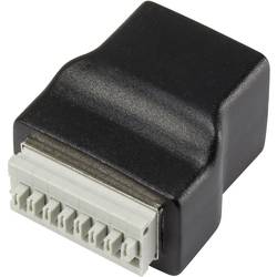 TRU COMPONENTS 1243970, zásuvka, vestavná vertikální, černá, 1 ks