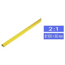 TRU COMPONENTS 1225483 smršťovací bužírka bez lepidla žlutá 100 mm 50 mm Poměr smrštění:2:1 metrové zboží
