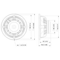 Lavoce MAN061.80 6.5 palec 16.5 cm Basový 150 W 8 Ω