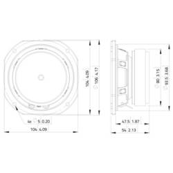 Lavoce FSF041.00 4 palec 10 cm širokopásmový reproduktor 40 W 8 Ω