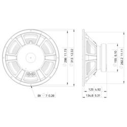 Lavoce WSF121.70G 12 palec 30 cm Basový 100 W 8 Ω