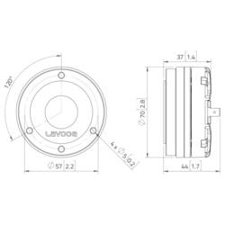 Lavoce DN10.14 1 výškový driver Výkon RMS=30 W 8 Ω