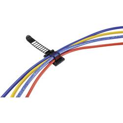 TRU COMPONENTS WCT-85 úchytka samolepicí, šroubovací 1206772 Průměr kabelového svazku (rozsah) 22 mm (max) s upevňovací páskou černá 25 ks