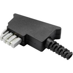 TRU COMPONENTS GM02N Sada TAE zástrčka, zahnutá černá Množství: 1 ks