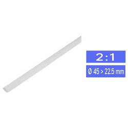 TRU COMPONENTS 1225427-GN smršťovací bužírka bez lepidla bílá 46.50 mm 22.50 mm Poměr smrštění:2:1 metrové zboží