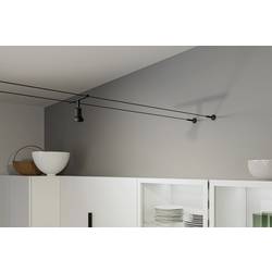 Paulmann Wire Corduo Wall Mount Set 94602 nízkonapěť. komponent lankových systémů nástěnný držák černá (matná)