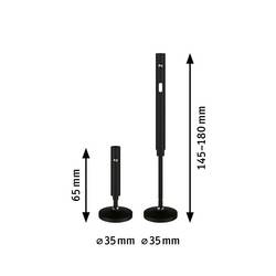 Paulmann Wire Corduo Wall Mount Set 94602 nízkonapěť. komponent lankových systémů nástěnný držák černá (matná)