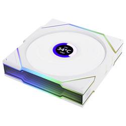 Lian Li Lian Li UNI FAN TL Wireless LCD Lüfter, ARGB, PWM, 3er-Pack inkl. Controller PC větrák s krytem bílá (š x v x h) 120 x 28 x 124 mm