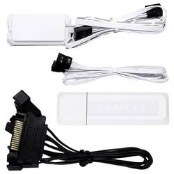 Lian Li Lian Li UNI FAN TL Wireless LCD Lüfter, ARGB, PWM, 3er-Pack inkl. Controller PC větrák s krytem bílá (š x v x h) 120 x 28 x 124 mm