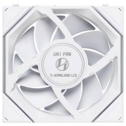 Lian Li Lian Li UNI FAN TL Wireless LCD Lüfter, ARGB, PWM - 120 mm, weiß PC větrák s krytem bílá (š x v x h) 120 x 28 x 124 m
