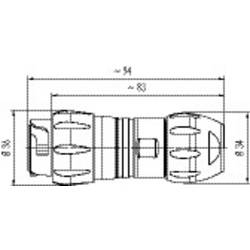 binder 99 6501 000 08 kulatý faston, 1 ks