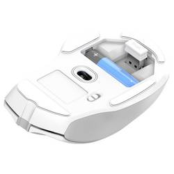 Trust NITO SILENT WIRELESS MOUSE - WHITE myš, přenos bezdrátový, USB, 5 tlačítko, bílá