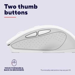 Trust NITO SILENT WIRELESS MOUSE - WHITE myš, přenos bezdrátový, USB, 5 tlačítko, bílá