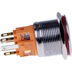 Joy-it BUTTON22B-M-GR, BUTTON22B-M-GR spínač s reverzací, 22.20 mm, 250 V/AC, 7 A, 1 ks