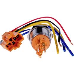 Joy-it BUTTON22B-M-RD, BUTTON22B-M-RD spínač s reverzací, 22.2 mm, 250 V, 7 A, 1 ks