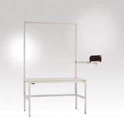 Manuflex LZ8288.9006 ESD ESD držák skříně euro prvek s dvojitým kloubem, š x h = 305 x 305 x 35 mm