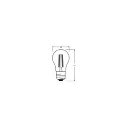 OSRAM HOMELIGHTING 4099854468070 LED Energetická třída (EEK2021) D (A - G) E27 3.4 W studená bílá (Ø x v) 45.00 mm x 45.00 mm 1 ks